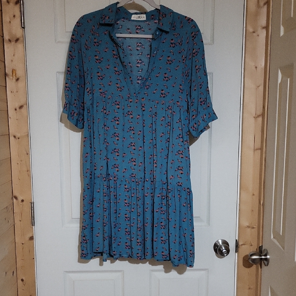 NATURAL LIFE Blue Floral Dress